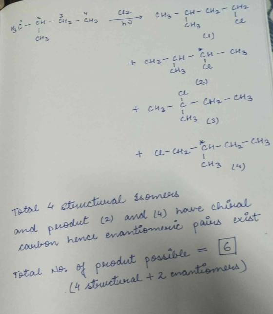CH-Cu CH2 1 cиз -eH3 сиз CHз сиз CH3-CH- C 1 cиз 1 ce CL -CHr-eM3 CH3 CH3 3) L-CH2-CH- CH-CH3 сиз L4) Total 4 stuuctuual isom