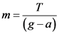 m =