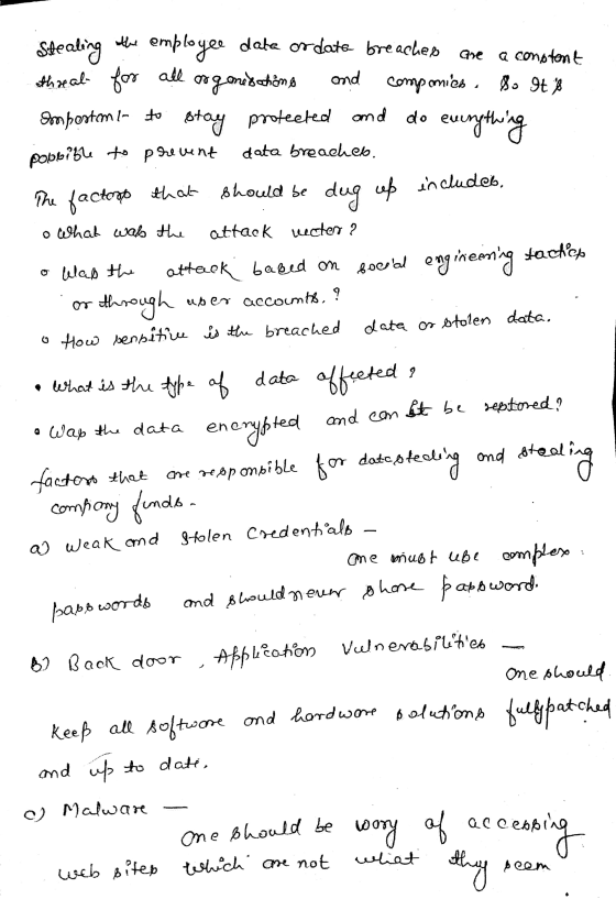 the Stealing threal for all Imposto la to employee data ordate breached are a constant for all organisations and componich Bo