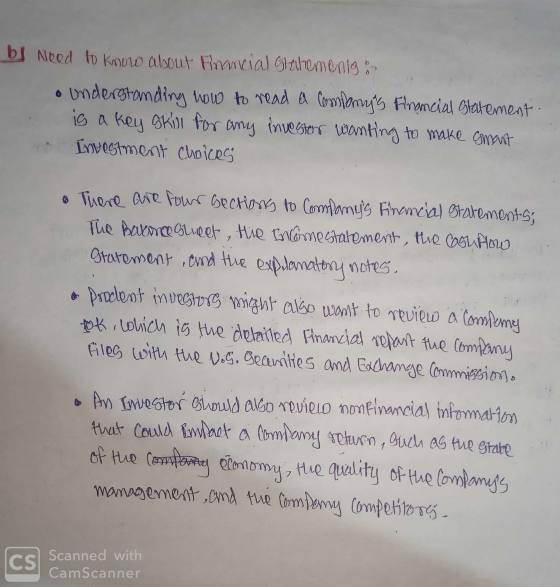 bi Need to know about Financial Statemenig understanding how to read a companys Financial statement. is a key skill for any