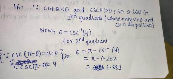2016 : cotoco and esco:>0, so o lies in ifrogorgers abost 2nd quadrant (where only sino and ESCO are positive) Now, O=CSC14)