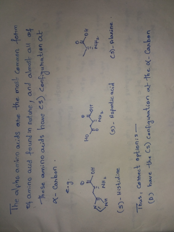 Common form The alpha amino acids the the most of amino acid found in nature, and almost all of these amino acids hawe es) co