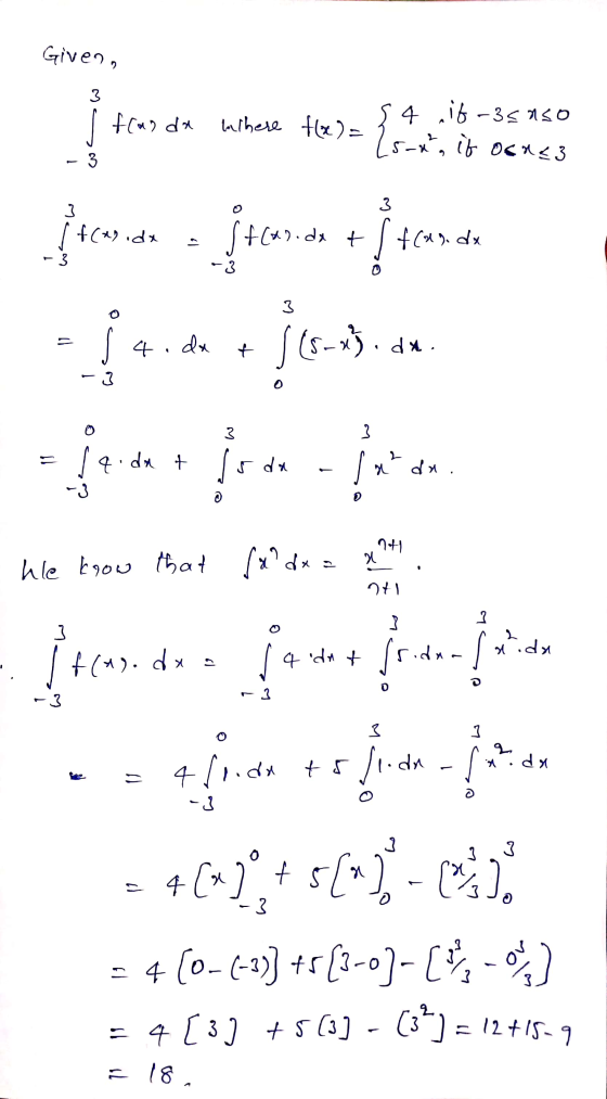 Given, 3 feus da mihete fler) = {s, i Ocuss . 4 it-saso - 3 3 3 ricar.de - ftan.do S+(49.dx + s +(49. dx 3 3 Š 4.dx + 1 (S-x3