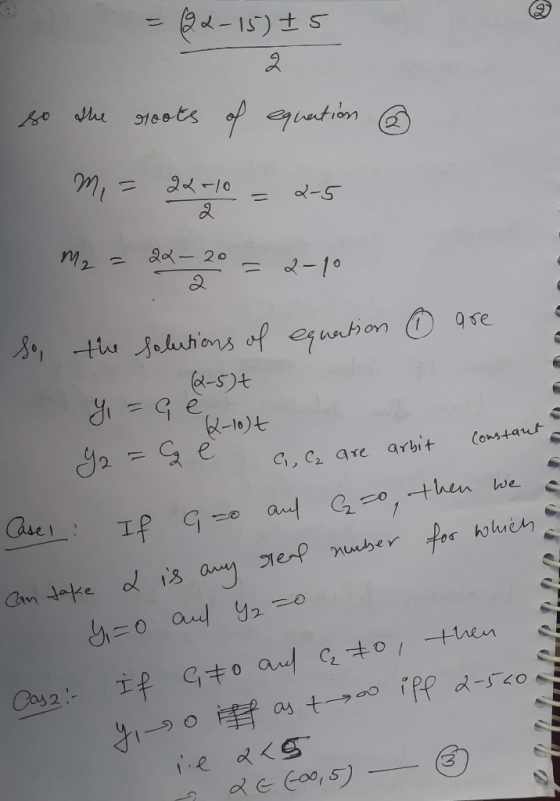 = (22-15) 15 2 so the roots of equation mi = 22 +10 = 2-5 ® - - S m₂ = 22-20=2-10 ® are so, the solutions of equation (2-5)+