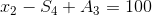C2 - 54 + 43 = 100