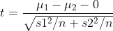 Hi - M2 - 0 s1a/n + s22 /n
