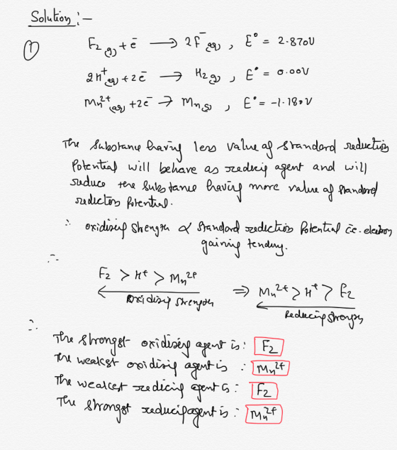 Solution E= 2-870U E o.oov ant 2 +2e Mns E= -1-19, V Th Aulootane rav lero Valu aandord Jadue Pote nita will behave ao ady ag