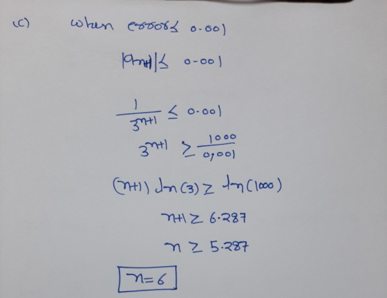 (C) when estors 0.60) Phills o-ool - < 0.00) 3n+1 3nt ? 1000 Oyoo) (tl) dan (3) z dn (1000) NHZ 6.287 ne 5.287 n=6