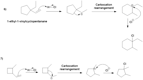 HCCI Carbocation rearrangement 1-ethyl-1-vinylcyclopentanane Carbocation rearrangement HCCI