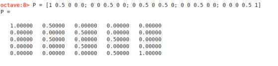 Pー 1.00000 0.50000 0.00000 0.00000 0.00000 0.00000 0.00000 0.50000 0.00000 0.00000 0.00000 0.50000 0.00000 0.50000 0.00000 0.
