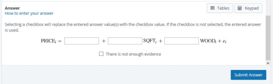 Tables Кeypad Answer How to enter your answer Selecting a checkbox will replace the entered answer value(s) with the checkbox