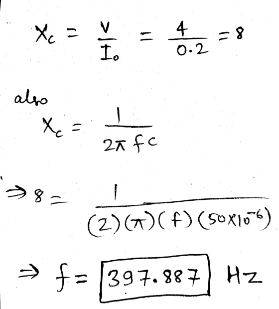 0 .2 8 = (2)(a)() (50X166) - > f = 1397.887) Hz