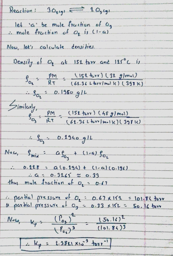 eacdion: let a. be mule frachun ofO mole frachon of oa is Ci-a) lo lety calculat densi hies ens PM 2 T 0 O RT thy male fatti
