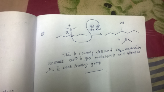 CN 己 7 ormally -follpued SN) . methansn nucle o phi le. and of soell as This is n Because cu is good nuele ophile. and ftext