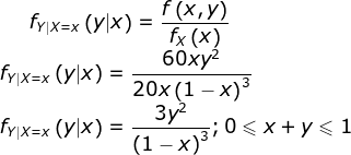 (x.y 60xy (y|x) = 20x(1-X) зу fyxo(y|x) = (1-x