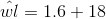 \hat{wl}=1.6+18