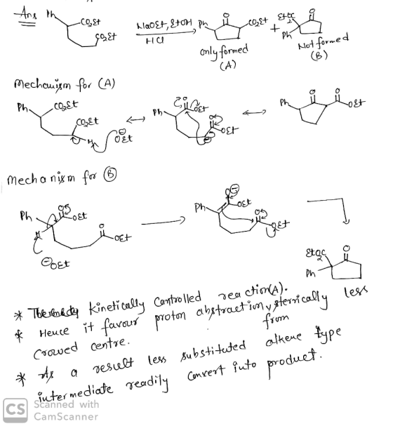 -C0,St klaost,Sto ph HC Ph Not formed ) Cmly fermed (A) Mecheusm for (A) Ph. .cost Ph Ph Coet Oet mech a nix m f D Ph Ph -0St