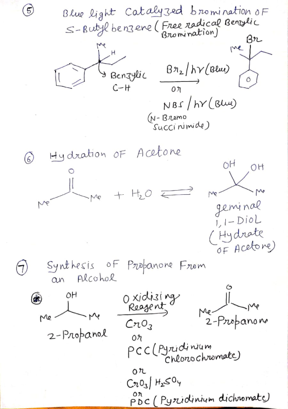 Blue light catalyzed bromination of S-Butyl benzene ( Free radical Benzylic s-Butyl benzere Bromination) Br ime Y Benzylic Br