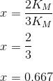 2км 3КМ т= 0,667