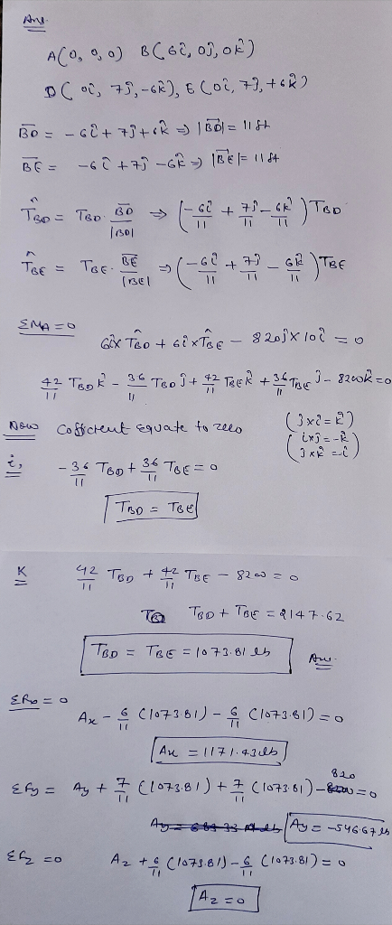 ACO, 9, 0) BC6C, oj, ok) BC 2, 75, -6R), E (02, 78, 768) Bo= - Get 7h to R = 1 Bol=11st BE= -6i+79 -GR » BEF 11 st TRR = Too