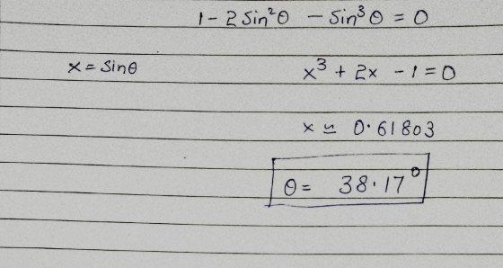 - 2 Sino-Sin30 3 X XSine 0 + 2x x 0.61803 0= 38.17