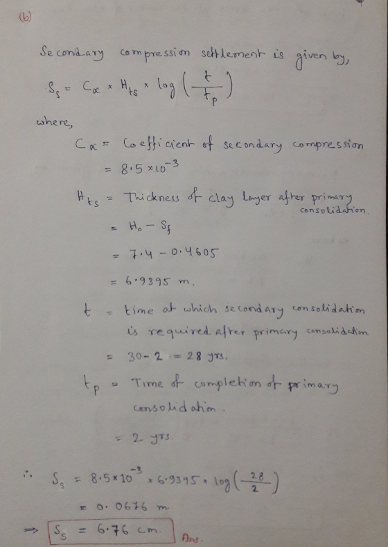 Se comdmession sab lermenk is given , ts ne ne = 8.5x10-3 HtsThickness cla Layer afher prima) CensplidA Ho S = 6.939s m. time