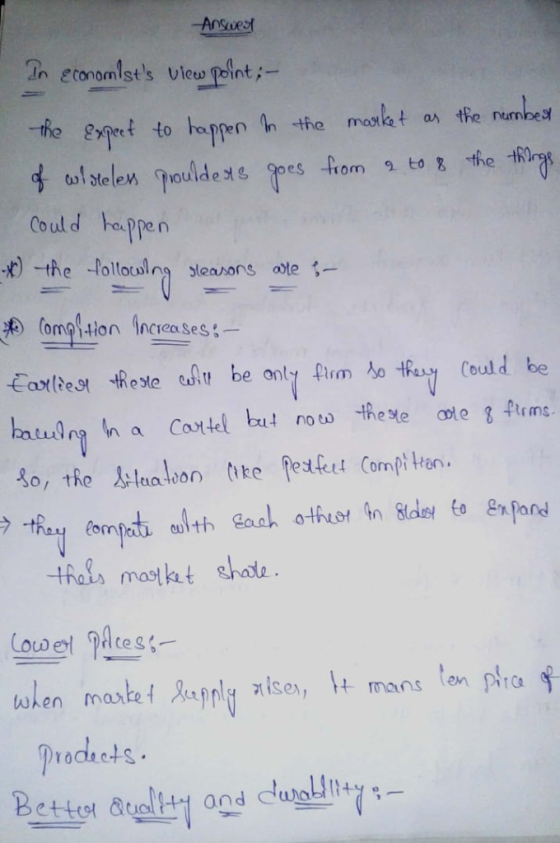 -Answe I economists view point;- hoen h the ax the numbe S Could ppen (ompq-lion Increases 案) tor(?es, tReye unu be only fir