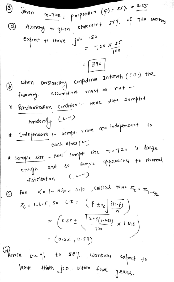 S Given PmopenHen (p)r statement T/. f 720 wokey m-720 ai Accrn wen ect teave So 72 o x 396 when Comfidene 2nteIVOls (CI-) th