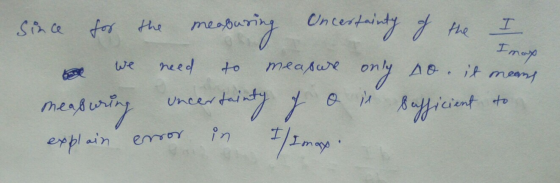 mous since for the measuring concertainty of the I we need to measure only no, it means measurung uncertainty of oil Bafficie