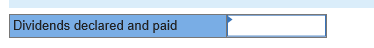 Dividends declared and paid Dividends declared and paid .