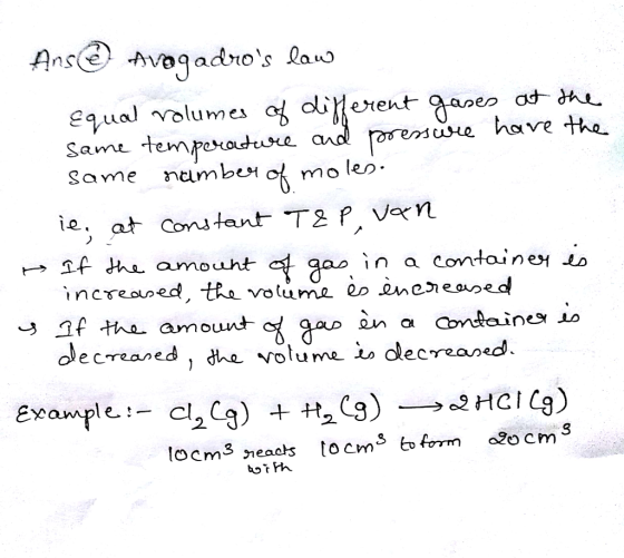 equal volumes oto of Jn eient une have the Same ten same nambu mole in a containe Lo