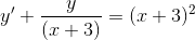 y+ = (z + 3) (z+3)