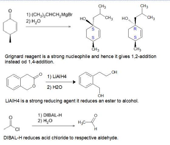 CH3 CHз CH3 1) (CH3)2CHCH2Mg Br 2) H,о CH3 но Но ter. R S S CHз CHз Grignard reagent is a strong nucleophile and hence it giv