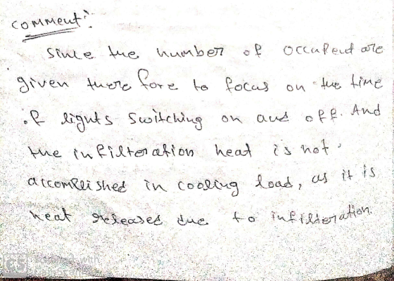 comment sine the number of occarent are given there fore to focus on the time of lights switching on and off. And the infiltr