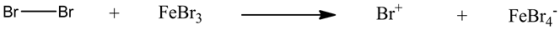 Br—
Br
+
FeBrz
Br+
+
FeBr4