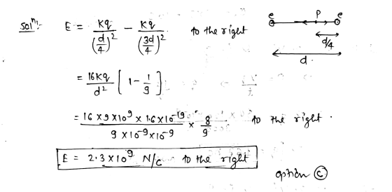 Saint- € = kq KV 3d to the right 2 (20) 04 d. 16 K9 d² i = 16 X 9 X 109 x 1681019. 9 X10-9x169 to the right oolid X - 2:3x10