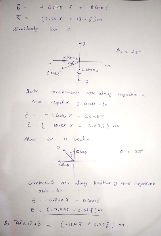 B - & B sino ² et Blosoj B - (7.50 ↑ & 13.0 5 Jm. Similarly for c be=950 ICloso e csino, (120) Both and combonents negative y