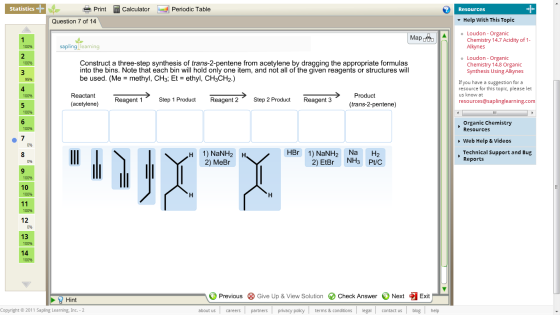 Construct a three-step synthesis of trans-2-penten