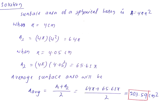 solution sunbare area of a spherical ballon о 4- чт 2 when re = yem #, (ул) (2) сут when 1 – 9:09 17 - (5.61 л 4, = (ул) (Ч-o