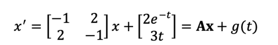 x= ( 2.)x+{2}) = Ax+ g(0)