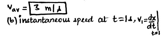 Nav=| 3 mit (b) instantaneous speed at talb, V, dy at tel