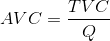 AVC = \frac{TVC}{Q}