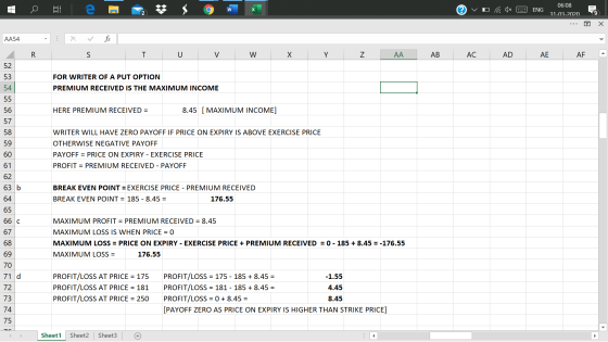 06:08 E vo a dx 2 ENG , 31-03-2020 ... o X AA54 x ✓ fox R. T U V W X Y Z AA AB AC AD AE AF A 52 53 FOR WRITER OF A PUT OPTI