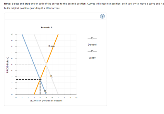 Note: Select and drag one or both of the curves to the desired position. Curves will snap into position, so if you try to mov