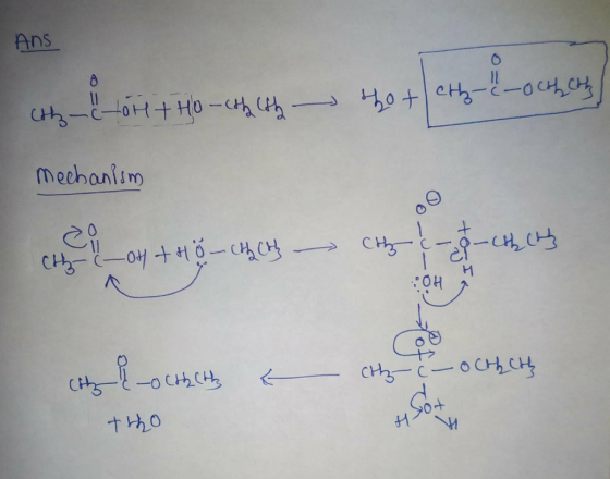 Ans — — оң+ НО — с % — Чо + сни mechanism CH _OH + H0 chilly – City 4-18 - Chcts City Rochlitts & cohzre- OCHCH ТНО