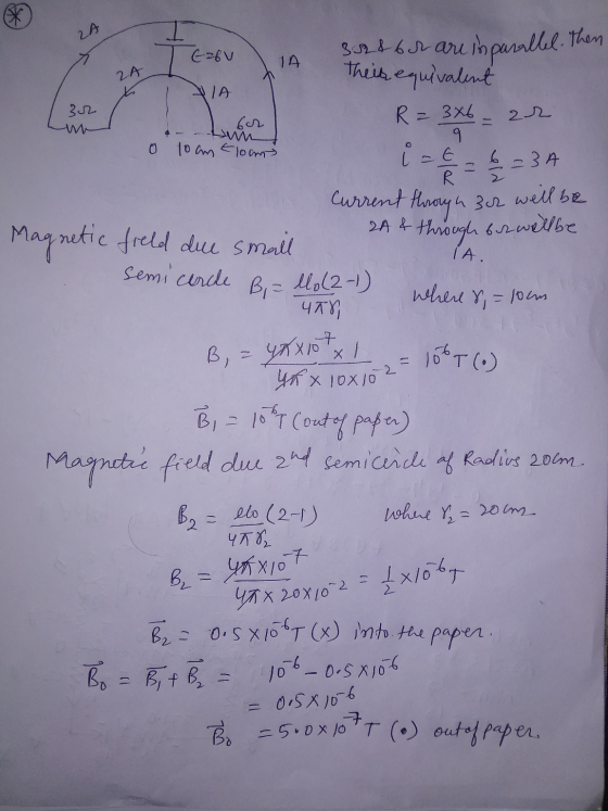ZA Ezbu 1A inparallel. Then ZA XIA 302 3.32 8 bar are their equivalent R = 346 9 i = 6 6 =3 A R 22 0 toan Elooms Current thro
