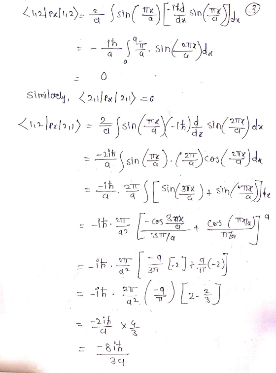 <uz! relia) a Son ( 1 ) id som hade ) de ® in the same sin(ata) dan 21 Do a do dx da Similovely, <2.1/82/211) =0 <12/021211)