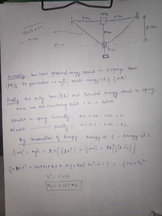 loką lokg orymme 0.4m 10. 3m 10.44 0.32 0.5m mm - zo – - - - - - - TU2 duitially vox hame potential energy stored in a spring