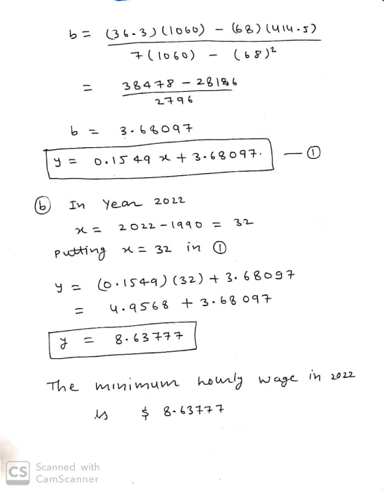 (68) 1414.5) b = (36-3) (1060) 7 (1060) (68)2 11 38478 - 28186 2796 b = 3.68097 0 y = 0.1549 2 + 3.68097. 16 In Year 2022 32