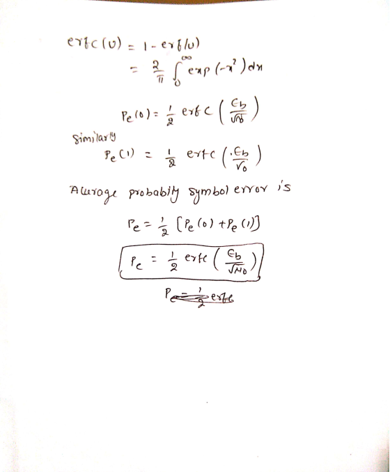 exfc(u) = 1 nerflu) - The Leap lounalom Perova 5 e36 e le Similarly Pell) = ente Aluroge probabity symbol error is Pea sa (pe